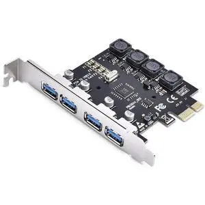 WRIARICH 4 Ports PCIE to USB3.0 Expansion Card, USB3.0 Superspeed 5Gbps Front Expansion Card, USB PCIE Expansion Card for Win XP Win7 Win 8 Win 10 Win 11 Linux WRIARICH 4 Ports PCIE to USB3.0 Expansion Card, USB3.0 Superspeed 5Gbps Front Expansion Card, USB PCIE Expansion Card for Win XP Win7 Win 8 Win 10 Win 11 Linux
