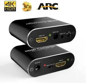 WRIARICH 4K@60Hz HDMI to HDMI + Audio (SPDIF + 3.5mm Audio) 5.1 ARC Audio Extractor Converter (OZV8) WRIARICH 4K@60Hz HDMI to HDMI + Audio (SPDIF + 3.5mm Audio) 5.1 ARC Audio Extractor Converter (OZV8)