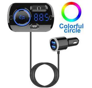 WRIARICH Bluetooth FM Transmitter for Car, QC3.0 Bluetooth 5.0 Car Radio Adapter Dual Fast Charging Port Wireless FM Audio Hands Free Car Kit Receiver Calling MP3 Music Player Suport TF Card WRIARICH Bluetooth FM Transmitter for Car, QC3.0 Bluetooth 5.0 Car Radio Adapter Dual Fast Charging Port Wireless FM Audio Hands Free Car Kit Receiver Calling MP3 Music Player Suport TF Card