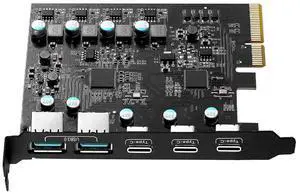WRIARICH PCIE to USB Expansion Card, 5-Port (2X USB 3.0 A,3X USB C) Superspeed 5Gbps Front Expansion Card, USB PCIE Expansion Card for Win XP Win7 Win 8 Win 10 Win 11 Linux WRIARICH PCIE to USB Expansion Card, 5-Port (2X USB 3.0 A,3X USB C) Superspeed 5Gbps Front Expansion Card, USB PCIE Expansion Card for Win XP Win7 Win 8 Win 10 Win 11 Linux