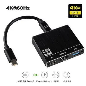 USB C to HDMI Adapter for MacBook Pro/Air, 4k@60Hz Type C to HDMI Converter with PD 100W USB C Charing Port, USB3.0 Port, for Nintendo Switch, Compatible with MacBook Pro/Air, Ipad Pro/Air, Dell XPS USB C to HDMI Adapter for MacBook Pro/Air, 4k@60Hz Type C to HDMI Converter with PD 100W USB C Charing Port, USB3.0 Port, for Nintendo Switch, Compatible with MacBook Pro/Air, Ipad Pro/Air, Dell XPS