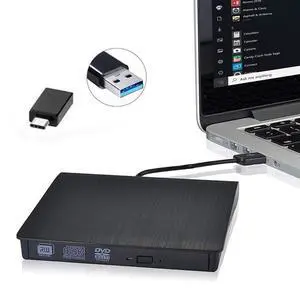 External CD DVD Drive USB 3.0, WRIARICH Premium Portable DVD/CD ROM +/-RW Optical Drive Burner Writer Reader Player for Windows 10/8/7, Linux, Mac OS Laptop Desktop, MacBook Pro/Air, iMac (Black) External CD DVD Drive USB 3.0, WRIARICH Premium Portable DVD/CD ROM +/-RW Optical Drive Burner Writer Reader Player for Windows 10/8/7, Linux, Mac OS Laptop Desktop, MacBook Pro/Air, iMac (Black)