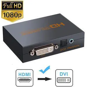 1080P HDMI to DVI and Optical Toslink SPDIF + 3.5mm Stereo Audio Extractor Converter HDMI Audio Support Splitter Adapter(HDMI Input, HDMI + Digital, Analog Audio Output) PS3/4/XBOX 1080P HDMI to DVI and Optical Toslink SPDIF + 3.5mm Stereo Audio Extractor Converter HDMI Audio Support Splitter Adapter(HDMI Input, HDMI + Digital, Analog Audio Output) PS3/4/XBOX