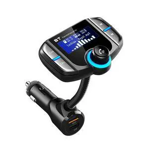 WRIARICH Bluetooth FM Transmitter 1.7" Color Screen Wireless Receiver Car Kit with 1.7 Inch Display, QC3.0 and Smart 2.4A Dual USB Ports, AUX Input/Output, TF Card Mp3 Player WRIARICH Bluetooth FM Transmitter 1.7" Color Screen Wireless Receiver Car Kit with 1.7 Inch Display, QC3.0 and Smart 2.4A Dual USB Ports, AUX Input/Output, TF Card Mp3 Player