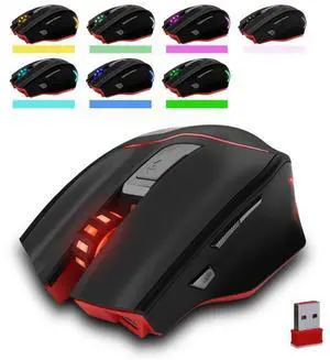 Zelotes F18 Wired 2.4G Wireless Gaming Mouse with 3200 DPI 7 Buttons LED Backlight for Gamer PC Laptop Desktop Notebook Zelotes F18 Wired 2.4G Wireless Gaming Mouse with 3200 DPI 7 Buttons LED Backlight for Gamer PC Laptop Desktop Notebook
