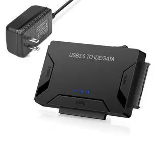 WRIARICH USB to SATA IDE HDD Adapter - USB 3.0 Cable to 2.5" 3.5" SATA IDE Hard Drive for Windows 10/8.1/8/ 7/Vista/XP, Mac OS, Support 6TB, Include 12V 2APower Adapter & USB 3.0 Cable WRIARICH USB to SATA IDE HDD Adapter - USB 3.0 Cable to 2.5" 3.5" SATA IDE Hard Drive for Windows 10/8.1/8/ 7/Vista/XP, Mac OS, Support 6TB, Include 12V 2APower Adapter & USB 3.0 Cable