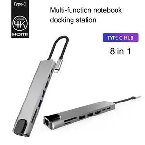 USB C Hub,8-in-1 USB C Adapter with 4K USB C to HDMI,Type-C Data Port, USB C Charging, 2 USB 3.0, SD/TF Card Reader, RJ45 Ethernet, USB C Dock Compatible Apple MacBook Pro 13/15 USB C Hub,8-in-1 USB C Adapter with 4K USB C to HDMI,Type-C Data Port, USB C Charging, 2 USB 3.0, SD/TF Card Reader, RJ45 Ethernet, USB C Dock Compatible Apple MacBook Pro 13/15