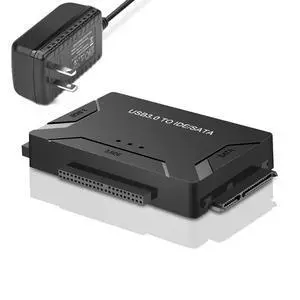 USB 3.0 to SATA/IDE Adapter with Universal 2.5"/3.5" Hard Drive Disk Converter for HDD/SSD & IDE HDD, Support 6TB and One-Touch Backup, Include 12V 2A Power Adapter USB 3.0 Cable for Laptop USB 3.0 to SATA/IDE Adapter with Universal 2.5"/3.5" Hard Drive Disk Converter for HDD/SSD & IDE HDD, Support 6TB and One-Touch Backup, Include 12V 2A Power Adapter USB 3.0 Cable for Laptop