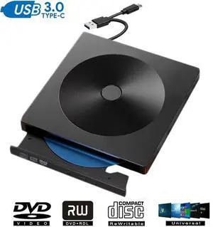 Type C USB 3.0 Slim External DVD RW CD Writer Drive Burner Reader Player Optical Drives CD-RW Burner Reader Recorder For Laptop Type C USB 3.0 Slim External DVD RW CD Writer Drive Burner Reader Player Optical Drives CD-RW Burner Reader Recorder For Laptop