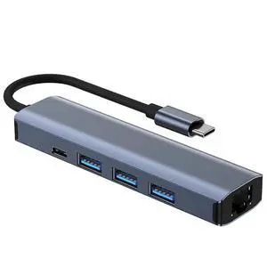 WRIARICH USB to Ethernet Adapter Gigabit | 3-Port USB3.0 Hub | 100W PD Charging | HDMI 4K 30Hz Video Output,Aluminum 6-in-1 USB-C to LAN Network Converter for Surface Pro,Chromebook and Laptop WRIARICH USB to Ethernet Adapter Gigabit | 3-Port USB3.0 Hub | 100W PD Charging | HDMI 4K 30Hz Video Output,Aluminum 6-in-1 USB-C to LAN Network Converter for Surface Pro,Chromebook and Laptop