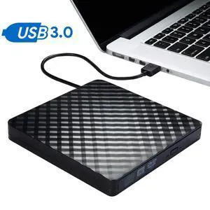WRIARICH USB 3.0 Slim External CD DVD ROM Drive Writer Reader Burner, 100% New Core High Speed Data Transfer External DVD Drive for Laptop Mac PC MacOSX Notebook Vista Windows7/8/10-Black WRIARICH USB 3.0 Slim External CD DVD ROM Drive Writer Reader Burner, 100% New Core High Speed Data Transfer External DVD Drive for Laptop Mac PC MacOSX Notebook Vista Windows7/8/10-Black