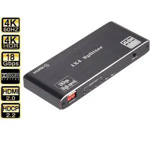 WRIARICH HDMI Splitter 4k 60Hz 1 in 4 Out with EDID for 4 Dual Monitors 1080P 3D 1x4 HDMI Splitter for PS4 pro WRIARICH HDMI Splitter 4k 60Hz 1 in 4 Out with EDID for 4 Dual Monitors 1080P 3D 1x4 HDMI Splitter for PS4 pro