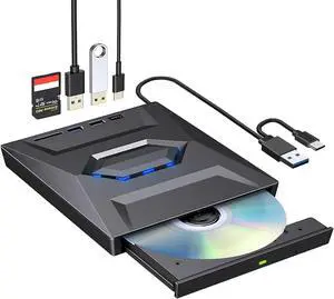 WRIARICH External DVD Drive for Laptop, Portable DVD Player for Laptop, 4 in 1 USB 3.0 CD/DVD-ROM +/-RW CD Burner,CD drive external usb cd reader Compatible with Laptop Desktop Mac,Windows 11/10/8/7 WRIARICH External DVD Drive for Laptop, Portable DVD Player for Laptop, 4 in 1 USB 3.0 CD/DVD-ROM +/-RW CD Burner,CD drive external usb cd reader Compatible with Laptop Desktop Mac,Windows 11/10/8/7
