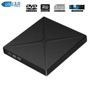 WRIARICH USB 3.0 External CD DVD Drive, Portable DVD/CD ROM +/-RW Drive Burner Rewriter Support SD cards Reader for Windows 10/8/7, Mac, Linux Laptop Desktop, MacBook Pro/ Air WRIARICH USB 3.0 External CD DVD Drive, Portable DVD/CD ROM +/-RW Drive Burner Rewriter Support SD cards Reader for Windows 10/8/7, Mac, Linux Laptop Desktop, MacBook Pro/ Air
