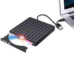 WRIARICH Diamond Pattern USB 3.0 Type-C External CD DVD Drive Slim Portable DVD/CD ROM +/-RW Optical Drive Burner Writer for MacBook Pro/ Air, iMac, Windows/ Linux/ Laptop Desktop, Black WRIARICH Diamond Pattern USB 3.0 Type-C External CD DVD Drive Slim Portable DVD/CD ROM +/-RW Optical Drive Burner Writer for MacBook Pro/ Air, iMac, Windows/ Linux/ Laptop Desktop, Black