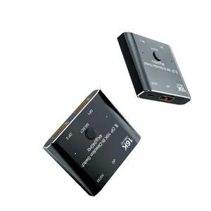WRIARICH DisplayPort 16K DP 2.0 2In 1Out 1In 2Out Switch Bi-Direction 16K@60Hz 4K@240Hz Splitter Converter for Multiple Source and displays(A0201) WRIARICH DisplayPort 16K DP 2.0 2In 1Out 1In 2Out Switch Bi-Direction 16K@60Hz 4K@240Hz Splitter Converter for Multiple Source and displays(A0201)