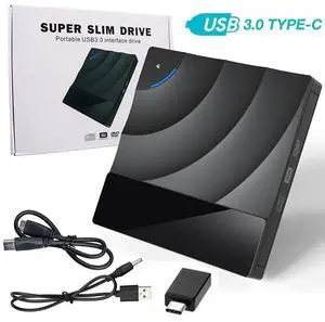 WRIARICH USB 3.0 External CD DVD Drive with Touch Sensitive Button, Portable DVD/CD ROM +/-RW Drive Burner Rewriter for Windows 10/8/7, Mac, Linux Laptop Desktop, MacBook Pro/ Air WRIARICH USB 3.0 External CD DVD Drive with Touch Sensitive Button, Portable DVD/CD ROM +/-RW Drive Burner Rewriter for Windows 10/8/7, Mac, Linux Laptop Desktop, MacBook Pro/ Air