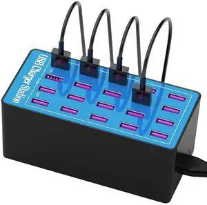 100w 24(20A) Port, USB Fast Charging Station,Travel Desktop USB Rapid Charger,Multi Ports Charging Station Organizer Compatible with Smartphones,Tables,and More Devices 100w 24(20A) Port, USB Fast Charging Station,Travel Desktop USB Rapid Charger,Multi Ports Charging Station Organizer Compatible with Smartphones,Tables,and More Devices