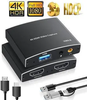 WRIARICH External USB Capture Card, Stream and Record in 1080p 60FPS 4K@60Hz with ultra-low latency on Nintendo Switch/PS5/OBS/PC/Camera, in OBS and more, works with PC and Mac WRIARICH External USB Capture Card, Stream and Record in 1080p 60FPS 4K@60Hz with ultra-low latency on Nintendo Switch/PS5/OBS/PC/Camera, in OBS and more, works with PC and Mac