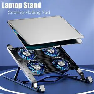 Ultrabook Tablet Stand with 4 High-speed Cooling Fan, Laptop Tablet Mount for MacBook Pro and All 11-17.3 Inches Tablet or Laptop Notebook, Laptop Tablet Stands Adjustable, Ergonomic Computer Stand Ultrabook Tablet Stand with 4 High-speed Cooling Fan, Laptop Tablet Mount for MacBook Pro and All 11-17.3 Inches Tablet or Laptop Notebook, Laptop Tablet Stands Adjustable, Ergonomic Computer Stand
