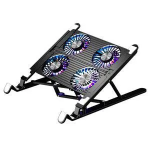 Laptop Tablet Stand for Desk with 4 High-speed Fan Compatible with Mac MacBook Pro Air Apple Notebook, Portable Holder Ergonomic Elevator Metal Riser for All 11-17.3 Inches Tablet or Laptop Notebook Laptop Tablet Stand for Desk with 4 High-speed Fan Compatible with Mac MacBook Pro Air Apple Notebook, Portable Holder Ergonomic Elevator Metal Riser for All 11-17.3 Inches Tablet or Laptop Notebook