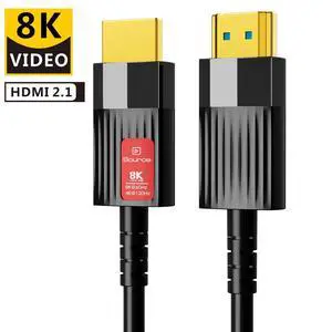 8K HDMI Fiber Optic Cable 16FT (8K@60Hz 4K@120Hz, HDR10, in-Wall CL3 Rated, 48Gbps High Speed, HDCP2.3, eARC) - Long HDMI Cable For Home Theatre, HDTV, Gaming Consoles, Streaming Devices 8K HDMI Fiber Optic Cable 16FT (8K@60Hz 4K@120Hz, HDR10, in-Wall CL3 Rated, 48Gbps High Speed, HDCP2.3, eARC) - Long HDMI Cable For Home Theatre, HDTV, Gaming Consoles, Streaming Devices