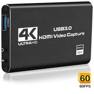 WRIARICH 4K Audio Video Capture Card, USB 3.0 HDMI Video Capture Device, Full HD 1080P for Game Recording, Live Streaming Broadcasting WRIARICH 4K Audio Video Capture Card, USB 3.0 HDMI Video Capture Device, Full HD 1080P for Game Recording, Live Streaming Broadcasting
