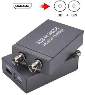 HDMI to SDI Converter,HDMI to SDI Adapter 1080P HDMI in to Two SDI Output SD-SDI HD-SDI 3G-SDI Video Converter Adapter for SDI Monitor HDTV HDMI to SDI Converter,HDMI to SDI Adapter 1080P HDMI in to Two SDI Output SD-SDI HD-SDI 3G-SDI Video Converter Adapter for SDI Monitor HDTV