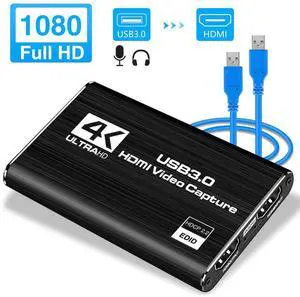 WRIARICH Capture Card, Video Capture Card 4K 1080P 60FPS, HDMI Capture Card Switch, Game Capture Card USB 3.0 for Live Streaming Video Recording, Screen Capture Device Work with PS4/PC/OBS/DSLR/Camera WRIARICH Capture Card, Video Capture Card 4K 1080P 60FPS, HDMI Capture Card Switch, Game Capture Card USB 3.0 for Live Streaming Video Recording, Screen Capture Device Work with PS4/PC/OBS/DSLR/Camera