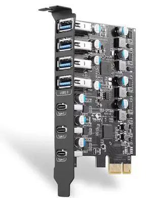 WRIARICH(4X USB 3.0 A,3X USB C) 7 Port PCIE Expansion Card, USB 3.0 Superspeed 5Gbps Front Expansion Card, Internal USB Hub Converter for Win XP Win7 Win 8 Win 10 Win 11 Linux WRIARICH(4X USB 3.0 A,3X USB C) 7 Port PCIE Expansion Card, USB 3.0 Superspeed 5Gbps Front Expansion Card, Internal USB Hub Converter for Win XP Win7 Win 8 Win 10 Win 11 Linux