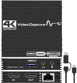 WRIARICH 4K Capture Card, Audio Video Capture Card with Microphone & HDMI Loop-Out,1000M RJ45, 1080p 60fps Video Recorder for Gaming/Live Streaming/Video Conference, Works for PS4/OBS/Camera/ PC WRIARICH 4K Capture Card, Audio Video Capture Card with Microphone & HDMI Loop-Out,1000M RJ45, 1080p 60fps Video Recorder for Gaming/Live Streaming/Video Conference, Works for PS4/OBS/Camera/ PC
