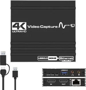 WRIARICH 4K Capture Card for Live Streaming, 1080P 60FPS Game Capture Card with Gigabit LAN USB & Microphone HDMI Loop-Out, Capture Card for Game Recording, Live Streaming Broadcasting WRIARICH 4K Capture Card for Live Streaming, 1080P 60FPS Game Capture Card with Gigabit LAN USB & Microphone HDMI Loop-Out, Capture Card for Game Recording, Live Streaming Broadcasting