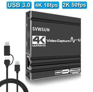 WRIARICH External USB Capture Card with Gigabit Ports, Stream and Record in 1080p 60FPS 4K@60Hz with ultra-low latency on Nintendo Switch/PS5/OBS/PC/Camera, in OBS and more, works with PC and Mac WRIARICH External USB Capture Card with Gigabit Ports, Stream and Record in 1080p 60FPS 4K@60Hz with ultra-low latency on Nintendo Switch/PS5/OBS/PC/Camera, in OBS and more, works with PC and Mac