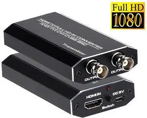 HDMI to AHD Converter Adapter,720P/1080P@30Hz HDMI to AHD Video Converter for Monitor HDTV DVRs, with AHD Loopout 500M Repeater for AHD DVR NVR Video Recorder HDMI to AHD Converter Adapter,720P/1080P@30Hz HDMI to AHD Video Converter for Monitor HDTV DVRs, with AHD Loopout 500M Repeater for AHD DVR NVR Video Recorder