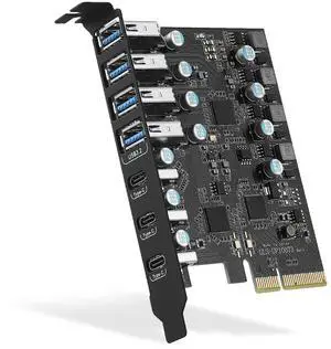 WRIARICH PCIE USB 3.2 Gen 2 Card 8 Ports(4X USB C - 4X USB A), PCI Expree to USB Expansion Card Super Speed 10Gbps PCI-e USB3.2 Hub Controller Adapter for Windows 11/10/8/7/XP/Vista WRIARICH PCIE USB 3.2 Gen 2 Card 8 Ports(4X USB C - 4X USB A), PCI Expree to USB Expansion Card Super Speed 10Gbps PCI-e USB3.2 Hub Controller Adapter for Windows 11/10/8/7/XP/Vista