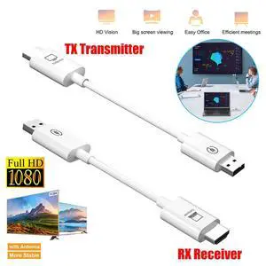 Wireless HDMI Transmitter and Receiver, Portable Wireless HDMI Extender Kit 5GHz Stable for Video/Audio to Monitor, Projector, HDTV, Wireless HDMI Extender for Laptop, PC, Camera, Blu-ray, PS5 Wireless HDMI Transmitter and Receiver, Portable Wireless HDMI Extender Kit 5GHz Stable for Video/Audio to Monitor, Projector, HDTV, Wireless HDMI Extender for Laptop, PC, Camera, Blu-ray, PS5