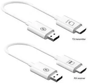 HDMI Wireless Extender, HDMI Wireless Transmitter And Receiver 1080P@60Hz 30m/98ft Transmission,Plug And Play, 2.4/5GHz Stable Streaming to Monitor/Projector/HDTV, For Laptop/PC/Camera HDMI Wireless Extender, HDMI Wireless Transmitter And Receiver 1080P@60Hz 30m/98ft Transmission,Plug And Play, 2.4/5GHz Stable Streaming to Monitor/Projector/HDTV, For Laptop/PC/Camera