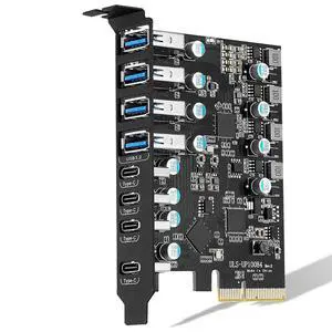 WRIARICH (4X USB 3.2 A,4X USB C) 8 Port PCIE Expansion Card, USB 3.2 Superspeed 10Gbps Front Expansion Card, Internal USB Hub Converter for Win XP Win7 Win 8 Win 10 Win 11 Linux WRIARICH (4X USB 3.2 A,4X USB C) 8 Port PCIE Expansion Card, USB 3.2 Superspeed 10Gbps Front Expansion Card, Internal USB Hub Converter for Win XP Win7 Win 8 Win 10 Win 11 Linux