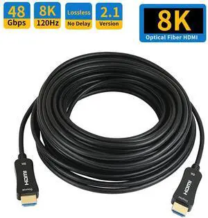WRIARICH 8K Optic Fiber HDMI 2.1 Cable 30FT, UHD HDR 8K 48Gbps,8K@60Hz 4K@120Hz Dynamic HDR 10, eARC,HDCP2.2, 4:4:4 Compatible with PS4,TV Box,Projector.8K TV.Etc WRIARICH 8K Optic Fiber HDMI 2.1 Cable 30FT, UHD HDR 8K 48Gbps,8K@60Hz 4K@120Hz Dynamic HDR 10, eARC,HDCP2.2, 4:4:4 Compatible with PS4,TV Box,Projector.8K TV.Etc