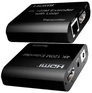 WRIARICH 4K 120M HDMI Extender by RJ45 Ethernet Cat5e Cat6 Cat7 Cable Converter TX RX Support HDMI Loopout, Audio - HDMI Transmitter and Receiver Extender Adapter WRIARICH 4K 120M HDMI Extender by RJ45 Ethernet Cat5e Cat6 Cat7 Cable Converter TX RX Support HDMI Loopout, Audio - HDMI Transmitter and Receiver Extender Adapter