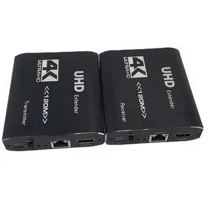 WRIARICH 4K HDMI Extender over ethernet CAT5e/CAT6/CAT7 Up To 393 Feet At 4K@30hz - HDMI 1.4 & HDCP 1.4 Compliant with One Way IR Pass Through, HDMI Loop Output & Power Over Cable WRIARICH 4K HDMI Extender over ethernet CAT5e/CAT6/CAT7 Up To 393 Feet At 4K@30hz - HDMI 1.4 & HDCP 1.4 Compliant with One Way IR Pass Through, HDMI Loop Output & Power Over Cable