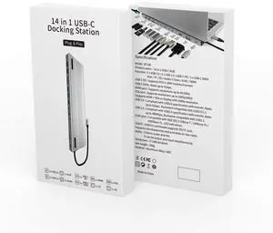 USB C Docking Station Dual Monitor,Laptop Docking Station Multiple Monitors HDMI Adapter,USB C to VGA, HDMI,DP,5 USB, Ethernet,PD,SD/TF, Audio Port Docking Stations for HP/Dell/Lenovo/Surface Laptop USB C Docking Station Dual Monitor,Laptop Docking Station Multiple Monitors HDMI Adapter,USB C to VGA, HDMI,DP,5 USB, Ethernet,PD,SD/TF, Audio Port Docking Stations for HP/Dell/Lenovo/Surface Laptop