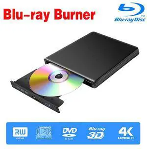 WRIARICH Aluminum External Blu-Ray CD DVD Drive USB 3.0 Type-C Slim Portable DVD/CD ROM +/-RW Optical Drive Blu-Ray Burner Writer for MacBook Pro/ Air, iMac, Windows/ Linux/ Mac Laptop Desktop, Black WRIARICH Aluminum External Blu-Ray CD DVD Drive USB 3.0 Type-C Slim Portable DVD/CD ROM +/-RW Optical Drive Blu-Ray Burner Writer for MacBook Pro/ Air, iMac, Windows/ Linux/ Mac Laptop Desktop, Black