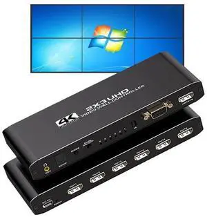 WRIARICH 6 Channel Video Wall Controller 2x3 HDMI Video Processor with RS232 Control for 6 TV Splicing Display & 14 Display Modes -1x1, 1x2, 1x3, 1x4, 1x5,1x6, 2x1, 2x2, 2x3, 3x1, 3x2, 4x1,5x1, 6x1 WRIARICH 6 Channel Video Wall Controller 2x3 HDMI Video Processor with RS232 Control for 6 TV Splicing Display & 14 Display Modes -1x1, 1x2, 1x3, 1x4, 1x5,1x6, 2x1, 2x2, 2x3, 3x1, 3x2, 4x1,5x1, 6x1