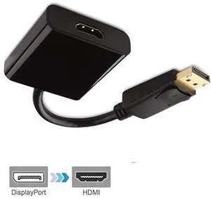 WRIARICH Gold Plated DisplayPort to HDMI Male to Female Adapter WRIARICH Gold Plated DisplayPort to HDMI Male to Female Adapter