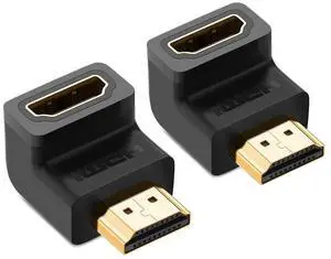 WRIARICH Male to Female Right Angle 90 Degree Male to Female 4K Converter Extender -- Gold Plated - for TV Stick, Roku Stick, Chromecast, Xbox, PS4, PS3, Nintendo Switch WRIARICH Male to Female Right Angle 90 Degree Male to Female 4K Converter Extender -- Gold Plated - for TV Stick, Roku Stick, Chromecast, Xbox, PS4, PS3, Nintendo Switch