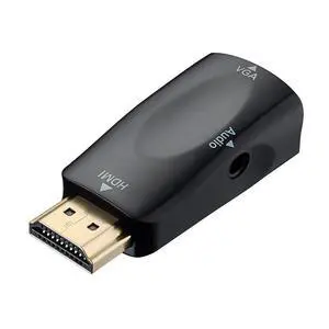 WRIARICH HDMI to VGA Converter Adapter - Gold-Plated HDMI Male to VGA Female Adapter for Computer, Desktop, Laptop, PC, Monitor, Projector, HDTV, Raspberry Pi, Roku, Xbox and More - Black WRIARICH HDMI to VGA Converter Adapter - Gold-Plated HDMI Male to VGA Female Adapter for Computer, Desktop, Laptop, PC, Monitor, Projector, HDTV, Raspberry Pi, Roku, Xbox and More - Black