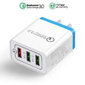 WRIARICH Quick Charging 3.0 Wall Charger, 30W USB Wall Charger for Galaxy S7/S6/Edge/Plus, Note 5/4, LG G4, HTC One A9/M9, Nexus 6, iPhone, iPad and More WRIARICH Quick Charging 3.0 Wall Charger, 30W USB Wall Charger for Galaxy S7/S6/Edge/Plus, Note 5/4, LG G4, HTC One A9/M9, Nexus 6, iPhone, iPad and More