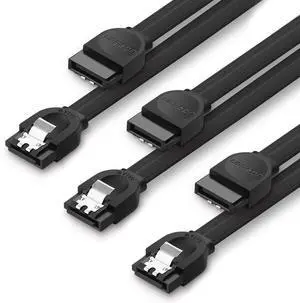 WRIARICH SATA III Cable (3 Pack) plug 18 Inches 6.0 Gbps Data Cable with Locking Latch for SATA HDD, SSD, CD Driver, CD Writer WRIARICH SATA III Cable (3 Pack) plug 18 Inches 6.0 Gbps Data Cable with Locking Latch for SATA HDD, SSD, CD Driver, CD Writer