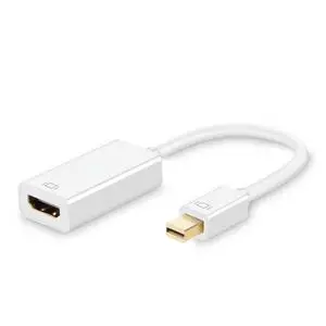 WRIARICH Thunderbolt to HDMI, 4Kx2K Mini DisplayPort to HDMI (Mini DP) Adapter for MacBook, Chromebook Pixel, Surface Pro, HDTVs, Monitors, Projectors and More, 4K, White WRIARICH Thunderbolt to HDMI, 4Kx2K Mini DisplayPort to HDMI (Mini DP) Adapter for MacBook, Chromebook Pixel, Surface Pro, HDTVs, Monitors, Projectors and More, 4K, White